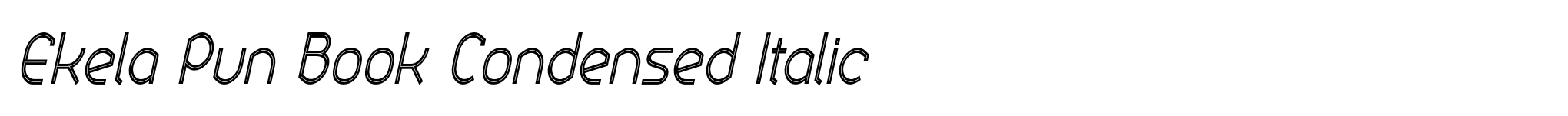 Ekela Pun Book Condensed Italic image